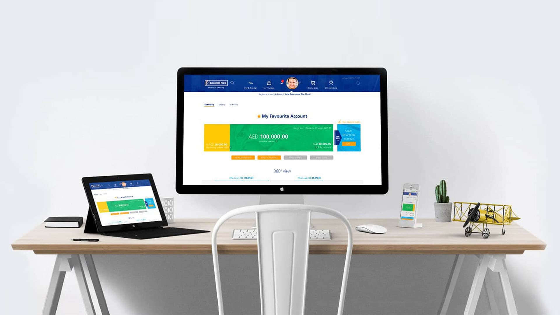 Modal Dialog Online Banking Bank with us securely