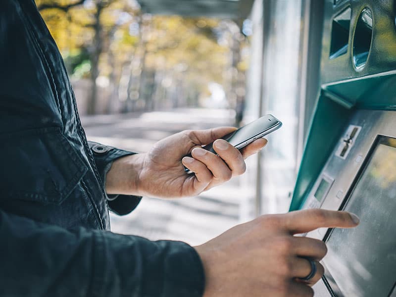 Cardless withdrawal