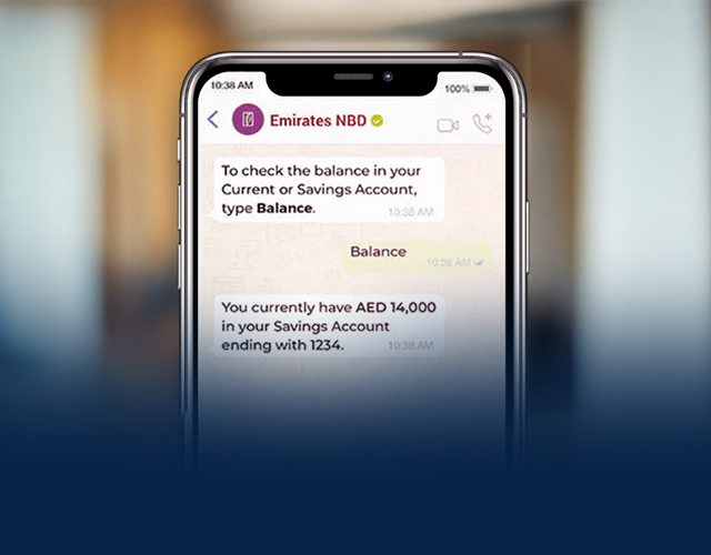 WatsApp Banking Caption
