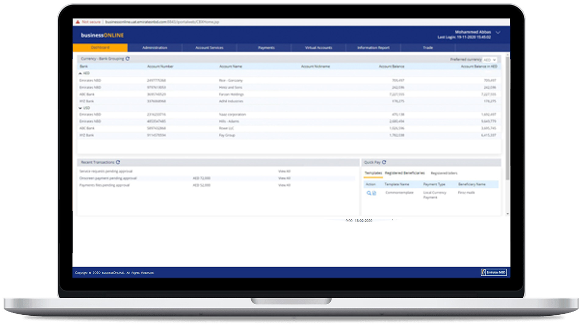 Realtime information