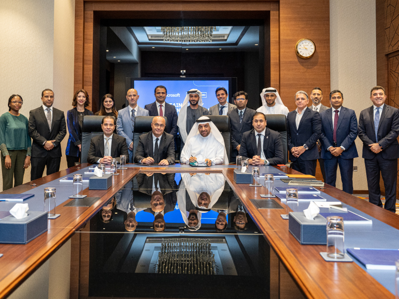 Sustainability MoU Signing with Microsoft