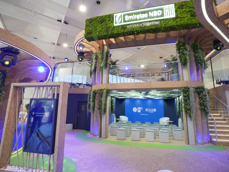 Emirates NBD Group engaged local sustainable businesses to create COP28 stand