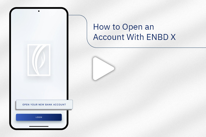How to open an account on ENBD X